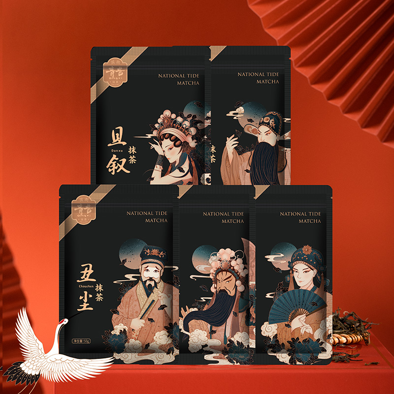 国潮系列 50g/袋 生旦净末丑 粉质细腻 颜色翠绿